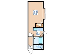 クリエイト旭町Ｂの物件間取画像